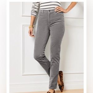 Talbots high waisted, straight leg corduroys